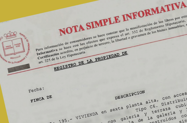 Nota Simple in Spanje: dit document moet je controleren vóór je een huis koopt