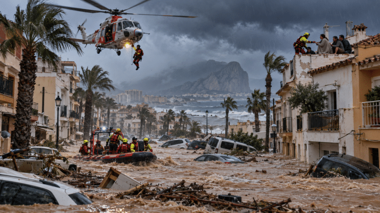 DANA Adam: derde dode gevonden, 145 gemeenten moeten binnenblijven en 15 helikopters ingezet