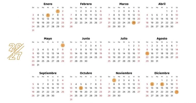 Feestdagen Spanje 2027: dit zijn de vrije dagen per regio
