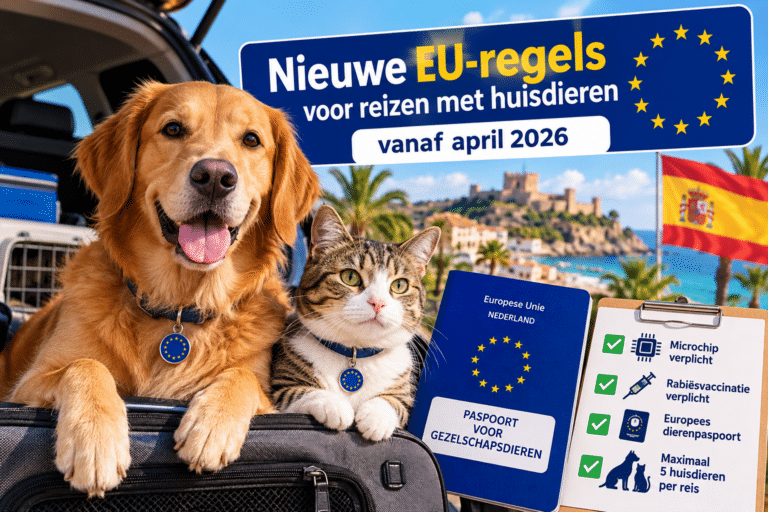 Nieuwe EU-regels voor reizen met huisdieren in 2026: dit moet je weten als je naar Spanje gaat