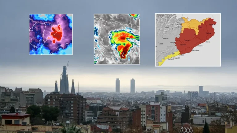 Rode waarschuwing voor Barcelona en Girona: extreem noodweer en mogelijk ‘mini-orkaan’ op komst