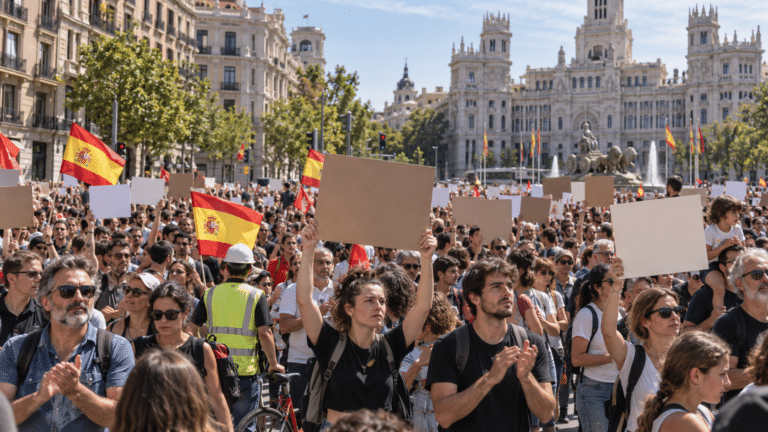 Spanje stevent af op eerste grote algemene staking sinds 2012