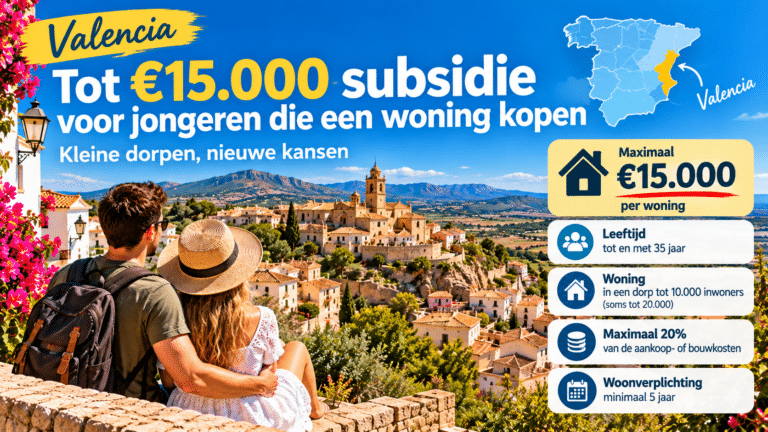 Tot €15.000 subsidie voor jonge huizenkopers in Valencia: kleine dorpen moeten nieuwe inwoners aantrekken