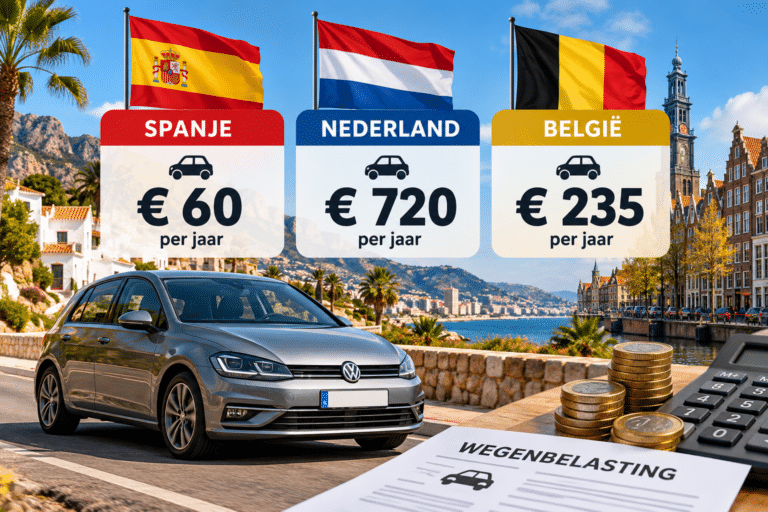 Wegenbelasting in Spanje veel goedkoper dan in Nederland: dit betaal je in 2026
